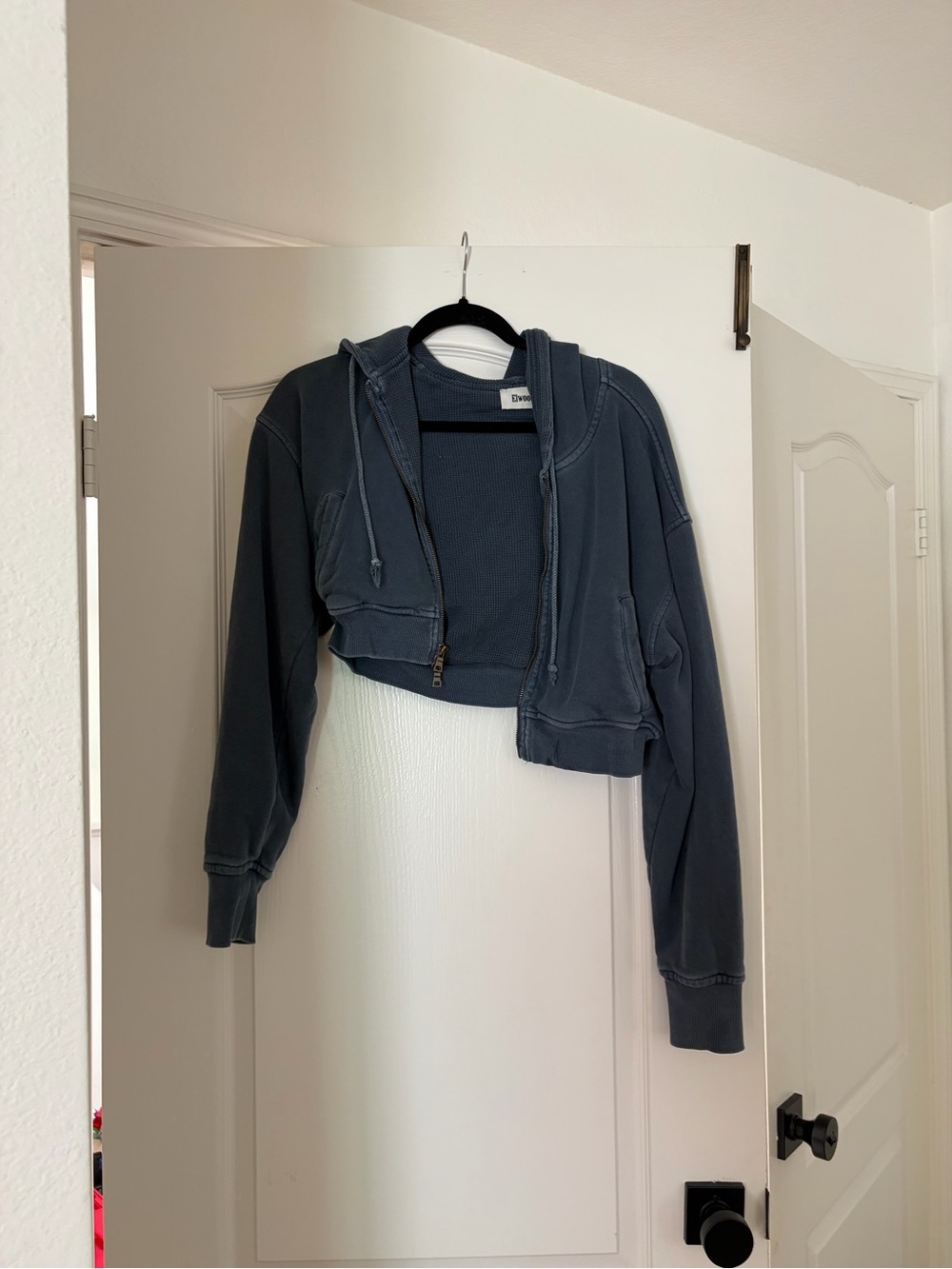 Elwood cropped zip hoodie